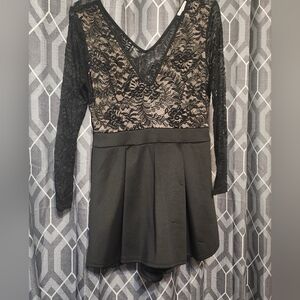 Charlotte Russe Black Lace Top